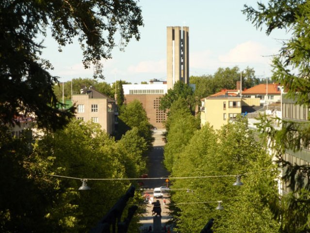 Lahti Blick auf die Kreuzkirche